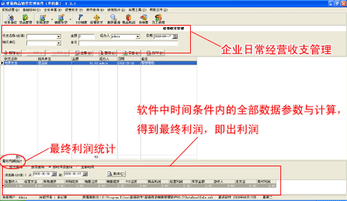 日常经营收支管理截图